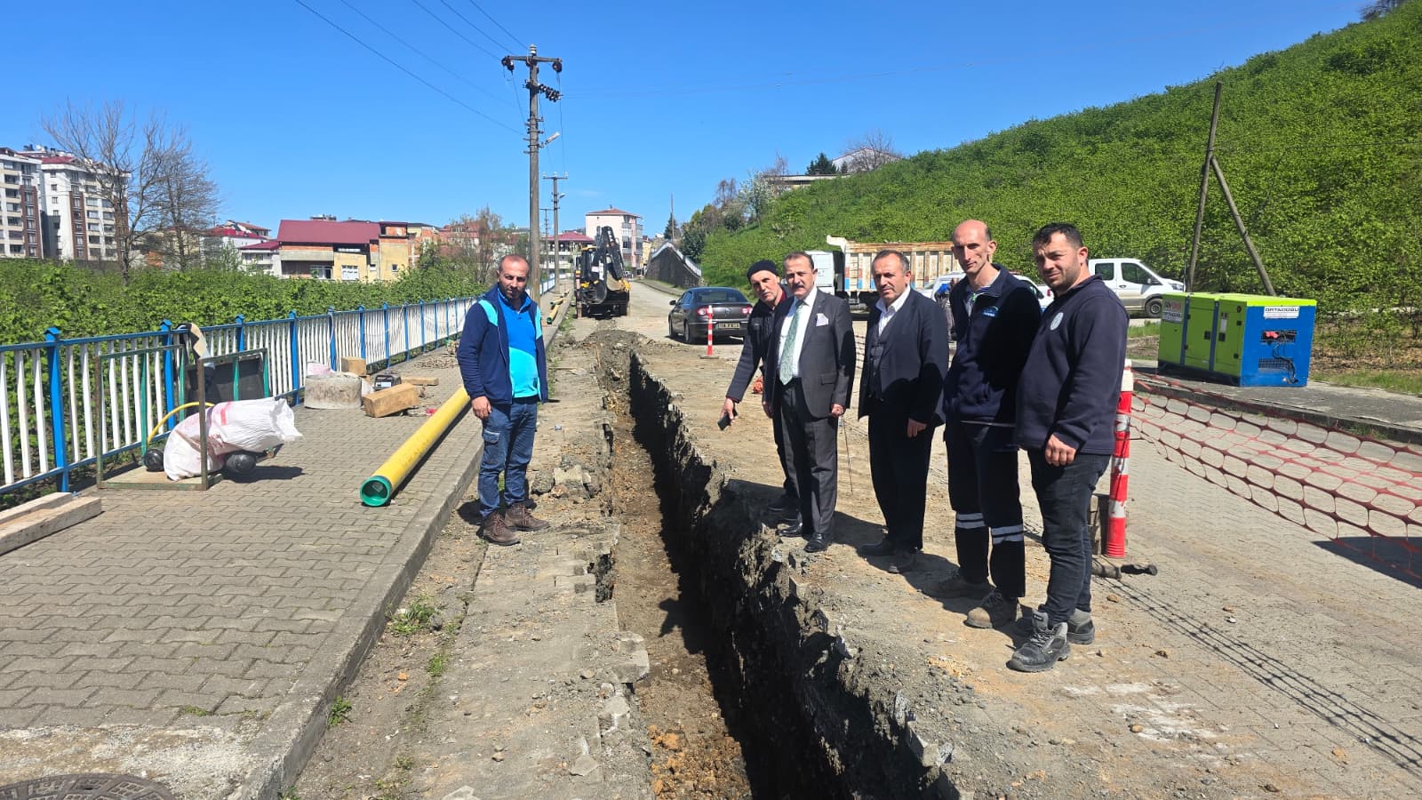 Doğal gaz çalışmaları başladı 