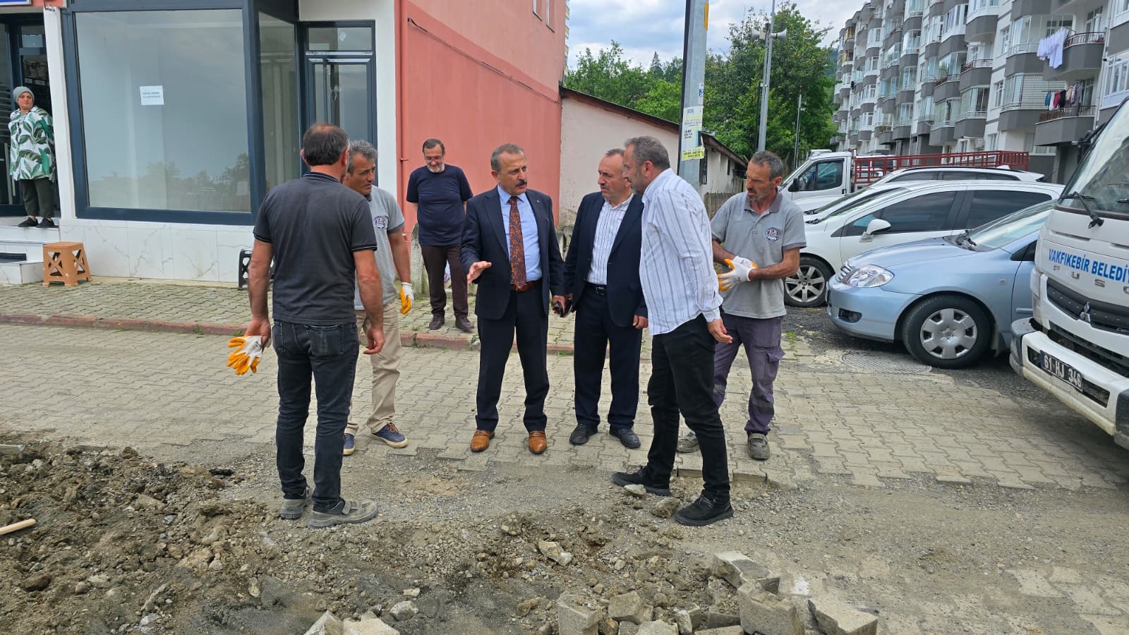 Başkanımız çalışmaları yerinde inceledi 