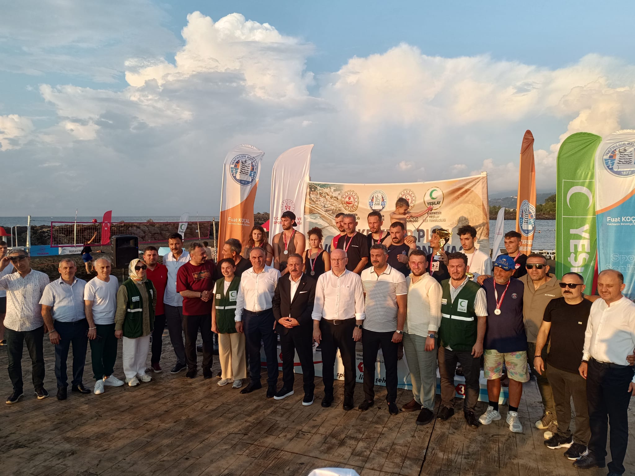 Plaj voleybolu turnuvası sona erdi