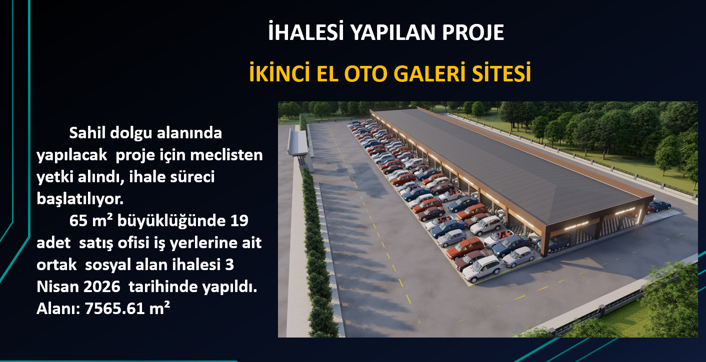 İKİNCİ EL OTO GALERİ SİTESİ PROJESİ