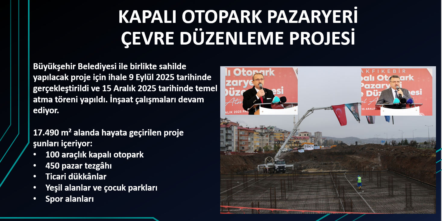 KAPALI OTOPARK PAZARYERİ ÇEVRE DÜZENLEME PROJESİ